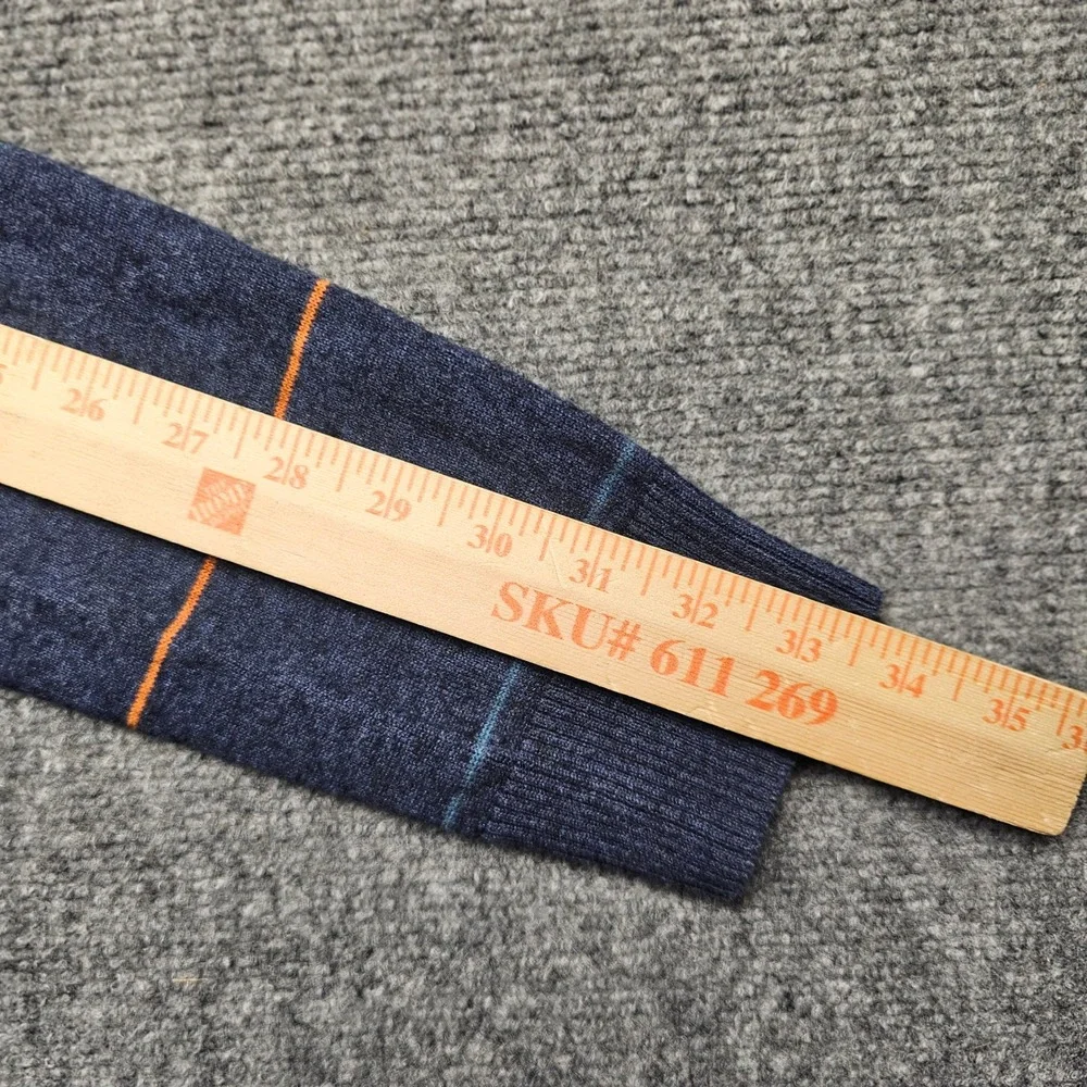 Levis Mens Slim Fit V-Neck Sweater Blue Striped Wool Blend L S37173-472 F2